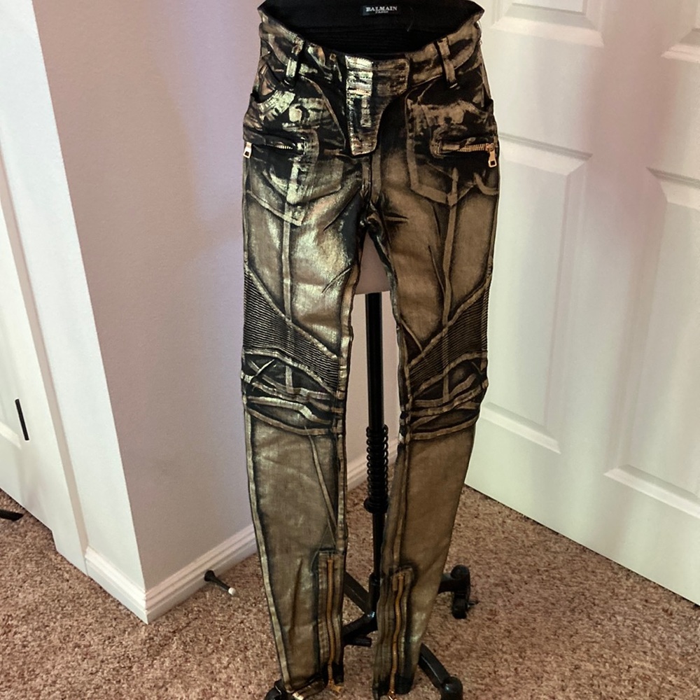 Balmain biker jeans